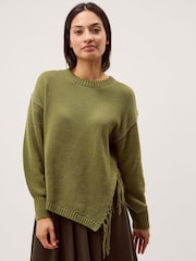 Monsoon Fey Asymmetrical Fringe Jumper - صورة 1 من 5