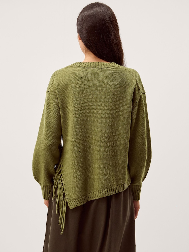 Monsoon Fey Asymmetrical Fringe Jumper - صورة 2 من 5 Monsoon Fey Asymmetrical Fringe Jumper - صورة 2 من 5
