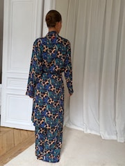 Never Fully Dressed Check Animal Bow Viscose Christmas Lightweight Robe - Image 4 of 4