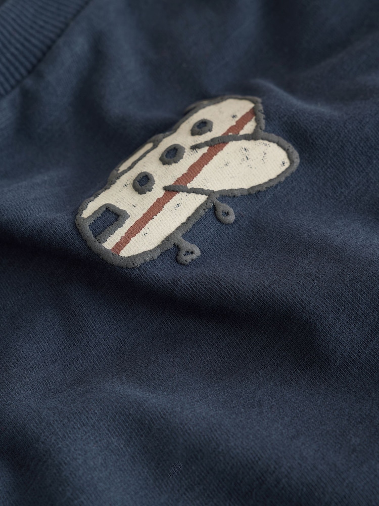Navy Stripe Transport Long Sleeve T-Shirts 5 Pack (3mths-7yrs) - Image 10 of 10 Navy Stripe Transport Long Sleeve T-Shirts 5 Pack (3mths-7yrs) - Image 10 of 10