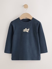 Navy Stripe Transport Long Sleeve T-Shirts 5 Pack (3mths-7yrs) - Image 2 of 10