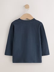 Navy Stripe Transport Long Sleeve T-Shirts 5 Pack (3mths-7yrs) - Image 7 of 10
