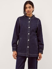 Monsoon Louisa Longline Frill Denimjakke - Bilde 4 av 5