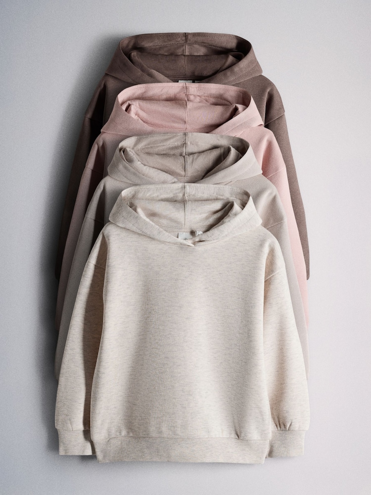 The Set 4 Pack Jersey Hoodies Pink/Brown/Oatmeal - Image 1 of 7 The Set 4 Pack Jersey Hoodies Pink/Brown/Oatmeal - Image 1 of 7