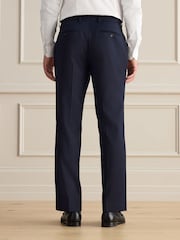 Mornarica - Signature 100% Wool Tailored Fit Suit Trousers - Slika 3 iz 4