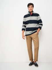 Crew Clothing Grey Piqué Padstow Sweatshirt - Image 2 of 5