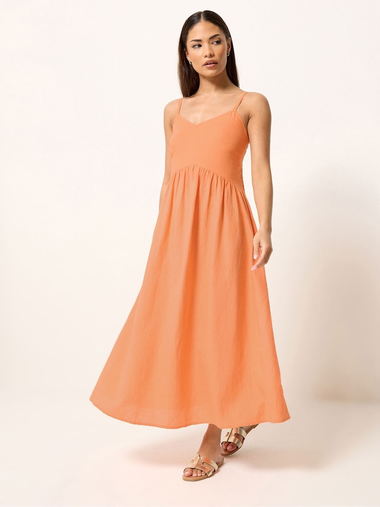 برتقالي - فستان متوسط الطول بحمالات من PixieGirl Petite - Image 2 of 4 برتقالي - فستان متوسط الطول بحمالات من PixieGirl Petite - Image 2 of 4