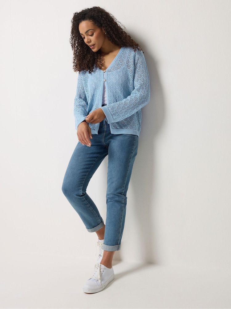 M&Co Pointelle Detail Cardigan - صورة 2 من 3