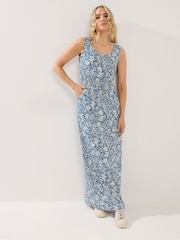 Long Tall Sally Blue Tie Waist Maxi Dress - Image 2 of 5