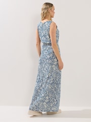 Long Tall Sally Blue Tie Waist Maxi Dress - Image 3 of 5