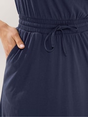 Long Tall Sally Dark Blue Tie Waist Maxi Dress - Image 4 of 5