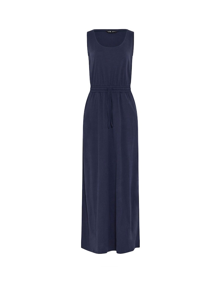 Long Tall Sally Dark Blue Tie Waist Maxi Dress - Image 5 of 5