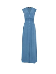 Blau - Long Tall Sally – Maxikleid mit geraffter Taille - Bild 3 von 3