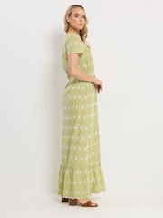 Long Tall Sally Green Embroidered Maxi Dress - Image 3 of 4