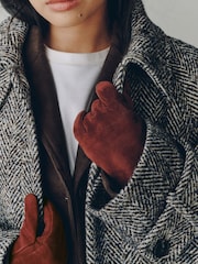 Rdzawy brąz - N. Premium Suede Gloves - Obraz 1 z 5