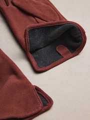 Rdzawy brąz - N. Premium Suede Gloves - Obraz 4 z 5