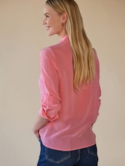 Pink Soda - Pure Collection Washed Silk Loose Fit Shirt - Bild 2 von 3