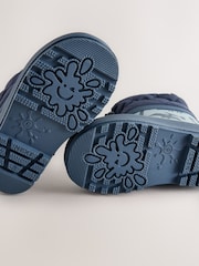 Blue Dino Cuff Welly Wellies - Image 3 of 5