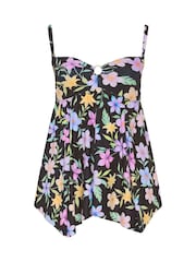 Yours Curve Black Ground Bandeau Swimdress - Image 6 of 6