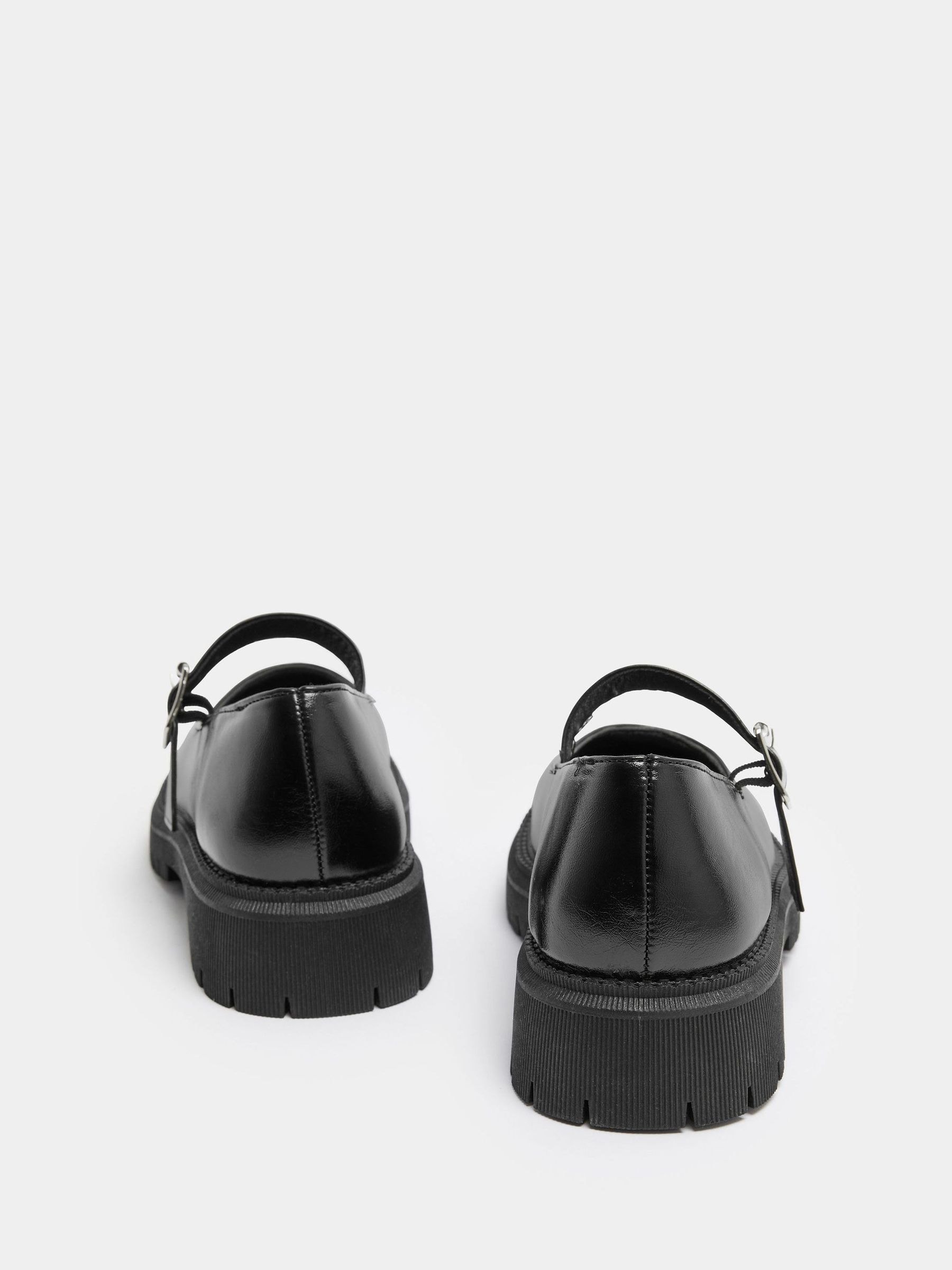 Buy Yours Curve Black Extra Wide Fit Chunky Mary Janes Shoes from