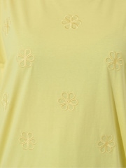 Yours Curve Yellow Limited Embroidered Floral T-Shirt - Image 5 of 5