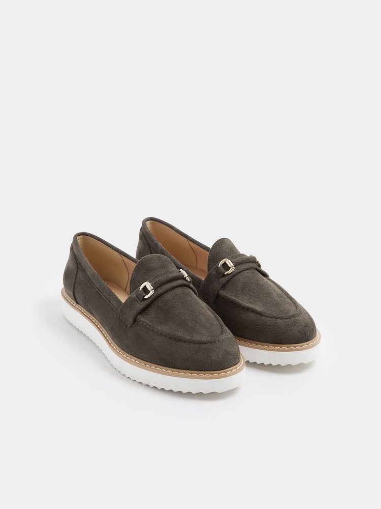 Yours Curve Faux Suede Snaffle Loafers - Bild 1 von 4