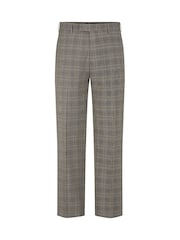 Skopes Natural Maron Check Tailored Fit Suit Natural Trousers - Image 4 of 4