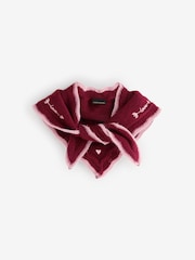 Rockett St George Burgundy Red Love Arrows Triangle Knitted Scarf - Image 1 of 3