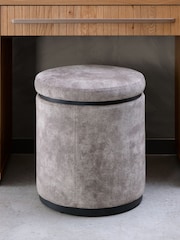 Bentley Designs Pearl Velvet Vega Storage Stool - Image 1 of 4