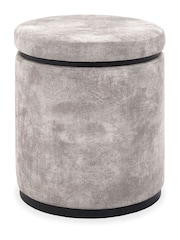 Bentley Designs Pearl Velvet Vega Storage Stool - Image 3 of 4