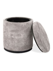 Bentley Designs Pearl Velvet Vega Storage Stool - Image 4 of 4