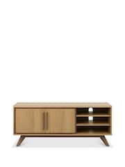 Bentley Designs Oak Light Weathered Kristen Entertainment Unit - Image 3 of 4