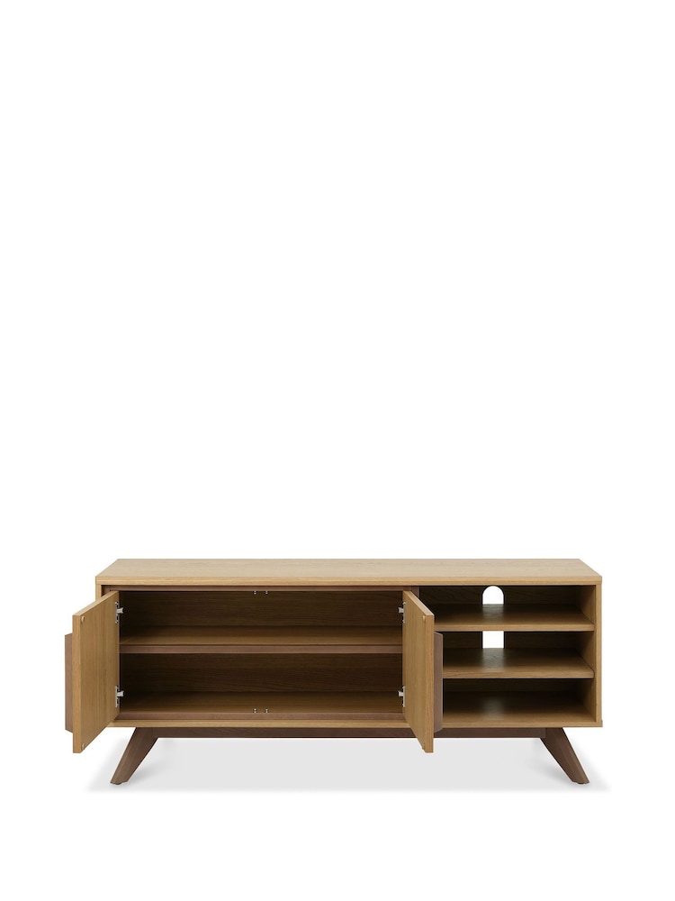 Bentley Designs Oak Light Weathered Kristen Entertainment Unit - Image 4 of 4