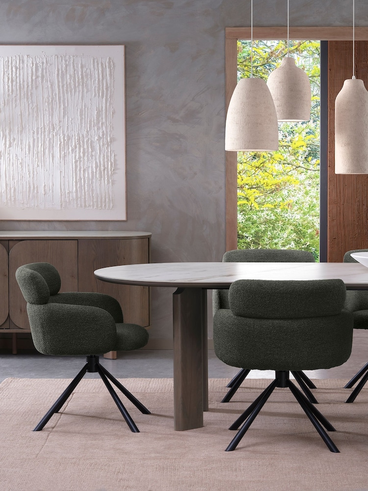 Bentley Designs Oak Light Weathered Hudson  360° Return Swivel Chair - Image 2 of 5