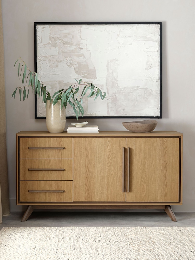 Bentley Designs Oak Light Weathered Kristen Wide Sideboard - Image 1 of 5