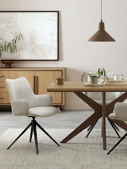 Bentley Designs Beige Rowan 360° Return Swivel Chair - Image 2 of 5