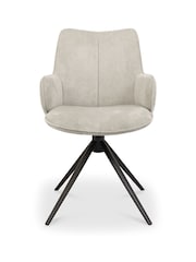 Bentley Designs Beige Rowan 360° Return Swivel Chair - Image 4 of 5