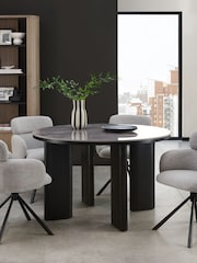 Bentley Designs Grey Carmen Ceramic Dining Table - Image 2 of 4