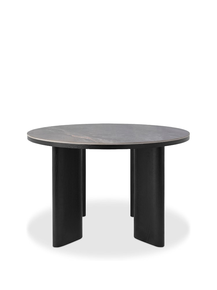 Bentley Designs Grey Carmen Ceramic Dining Table - Image 4 of 4