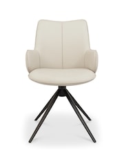 Bentley Designs Ivory Rowan 360° Return Swivel Chair - Image 4 of 5