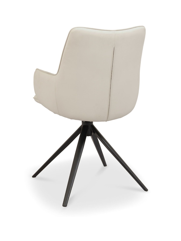 Bentley Designs Ivory Rowan 360° Return Swivel Chair - Image 5 of 5