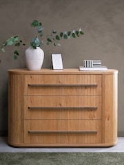 Bentley Designs Knotty Oak Vega  3 Drawer Chest - Image 1 of 4