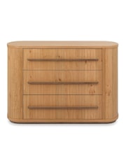 Bentley Designs Knotty Oak Vega  3 Drawer Chest - Image 3 of 4