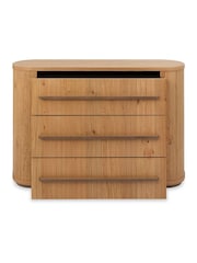 Bentley Designs Knotty Oak Vega  3 Drawer Chest - Image 4 of 4