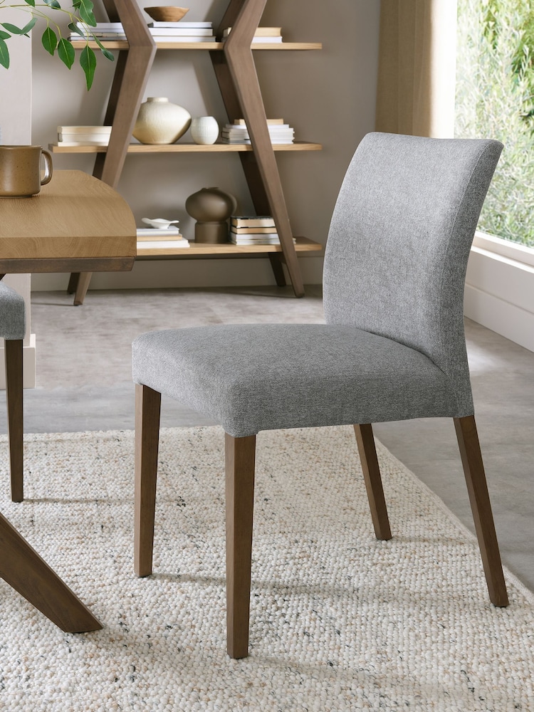Bentley Designs Set of 2 Grey Kristen Dining Chairs - Image 1 of 5 Bentley Designs Set of 2 Grey Kristen Dining Chairs - Image 1 of 5