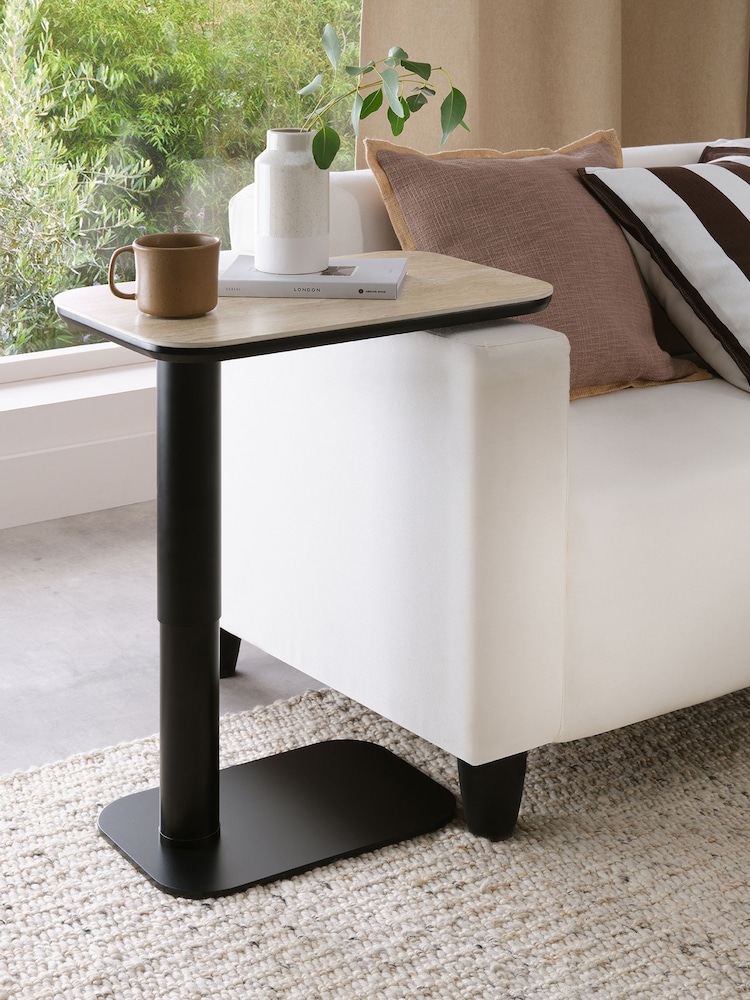 Bentley Designs Beige Riley Ceramic Sofa Table - Image 1 of 4
