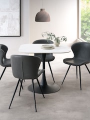 Bentley Designs White Carter Ceramic Dining Table - Image 1 of 3