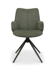 Bentley Designs Green Rowan 360° Return Swivel Chair - Image 4 of 5