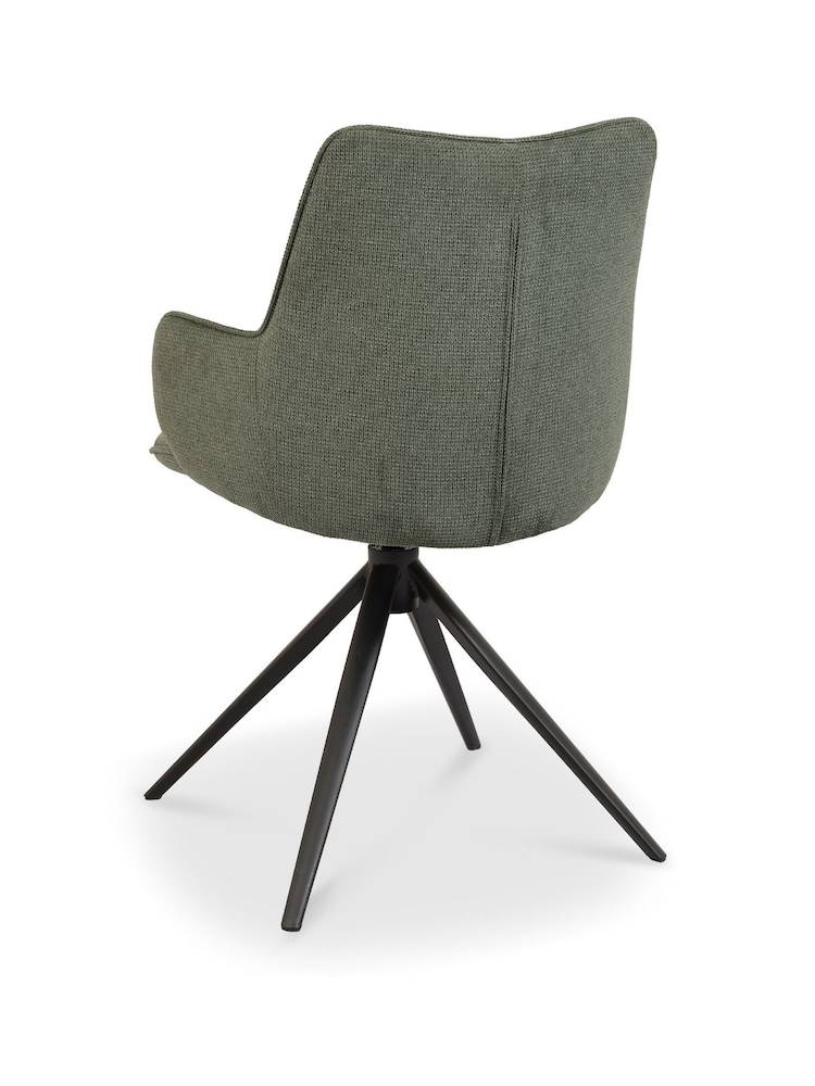 Bentley Designs Green Rowan 360° Return Swivel Chair - Image 5 of 5