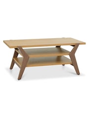 Bentley Designs Oak Light Weathered Kristen Coffee Table - Image 3 of 4